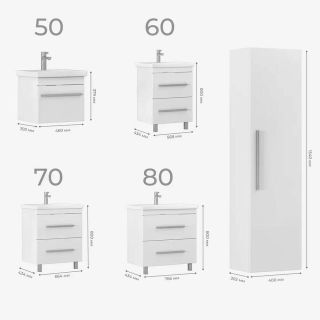 Тумба под раковину напольная Vigo Land 020 70 см белый
